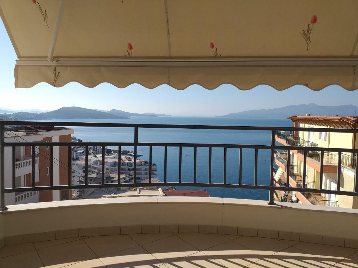 Sunny&Seaview Apartment Sarande Bagian luar foto